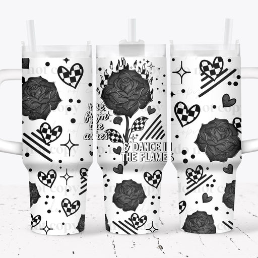40 oz Tumbler Wrap - UVDTF Ink Transfers - Rise From The Ashes | UVDTF from The Glitter Guy