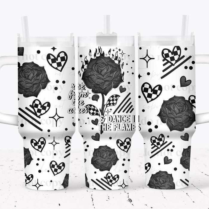 40 oz Tumbler Wrap - UVDTF Ink Transfers - Rise From The Ashes | UVDTF from The Glitter Guy