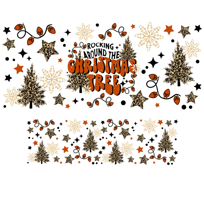 40 oz Tumbler Wrap - UVDTF Ink Transfers - Rocking The Tree | UVDTF from The Glitter Guy