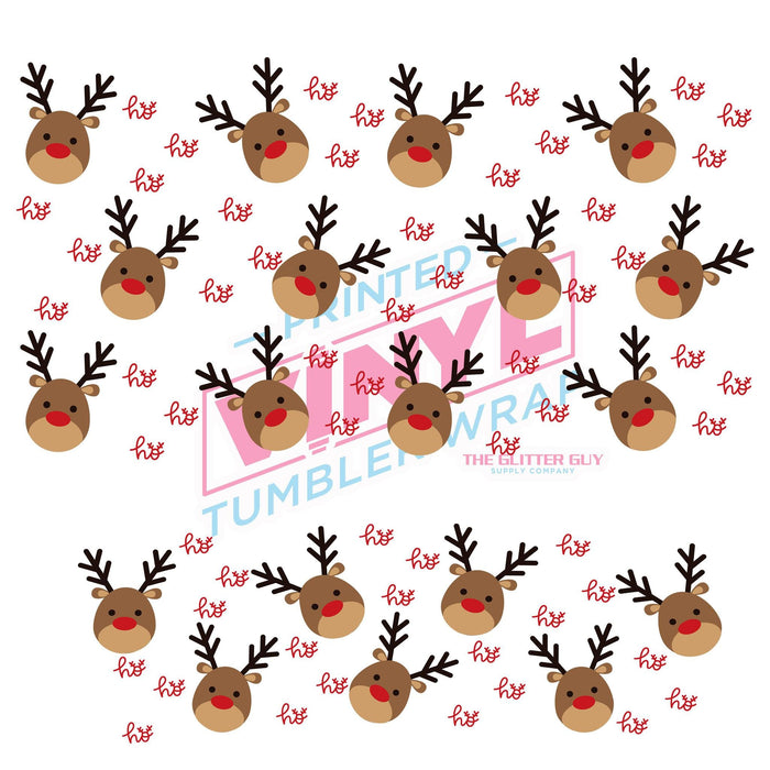 40 oz Tumbler Wrap - UVDTF Ink Transfers - Rudolph | UVDTF from The Glitter Guy