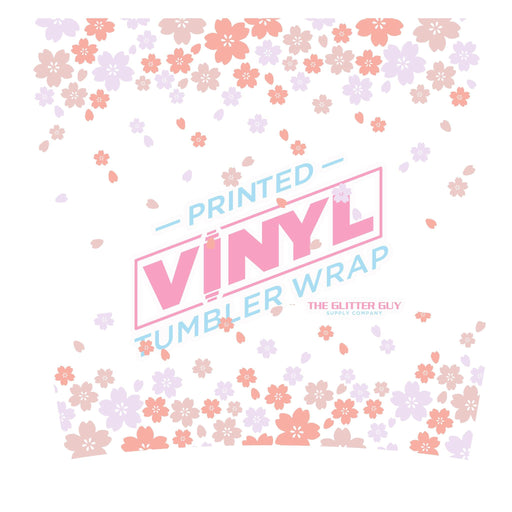 40 oz Tumbler Wrap - UVDTF Ink Transfers - Sakura Petals | UVDTF from The Glitter Guy