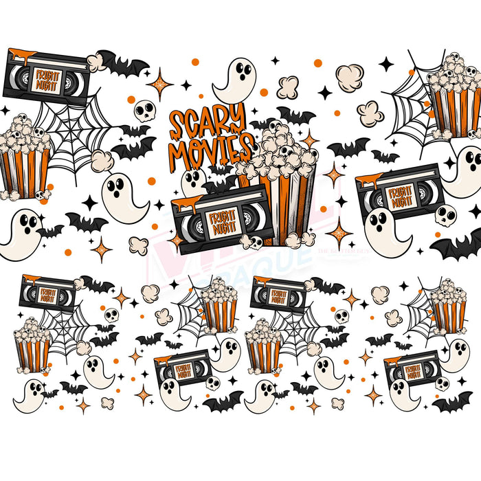 40 oz Tumbler Wrap - UVDTF Ink Transfers - Scary Movies Vintage | UVDTF from The Glitter Guy