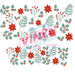 40 oz Tumbler Wrap - UVDTF Ink Transfers - Simple Christmas Florals | UVDTF from The Glitter Guy