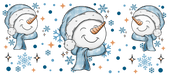 40 oz Tumbler Wrap - UVDTF Ink Transfers - Snowman Grins | UVDTF from The Glitter Guy