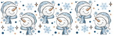 40 oz Tumbler Wrap - UVDTF Ink Transfers - Snowman Grins | UVDTF from The Glitter Guy