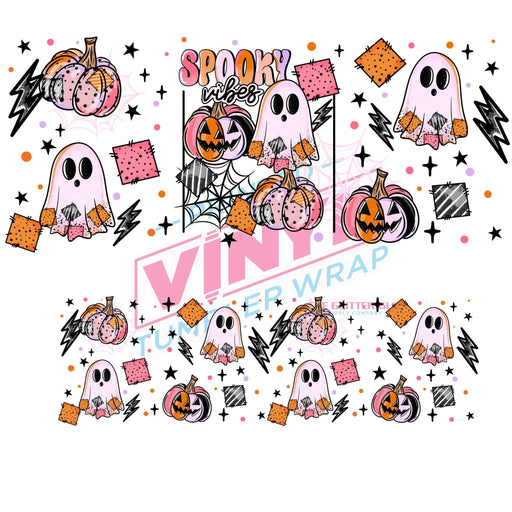 40 oz Tumbler Wrap - UVDTF Ink Transfers - Spooky Vibes | UVDTF from The Glitter Guy