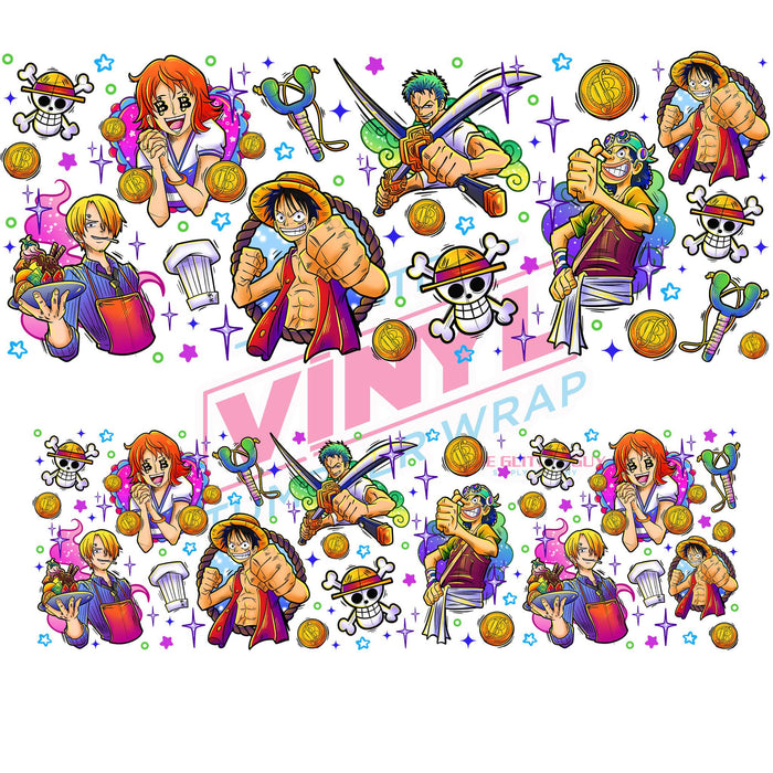 40 oz Tumbler Wrap - UVDTF Ink Transfers - Straw Hats | UVDTF from The Glitter Guy