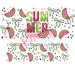40 oz Tumbler Wrap - UVDTF Ink Transfers - Summer Watermelon | UVDTF from The Glitter Guy