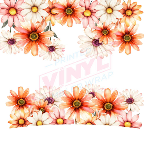40 oz Tumbler Wrap - UVDTF Ink Transfers - Sun Daisies | UVDTF from The Glitter Guy