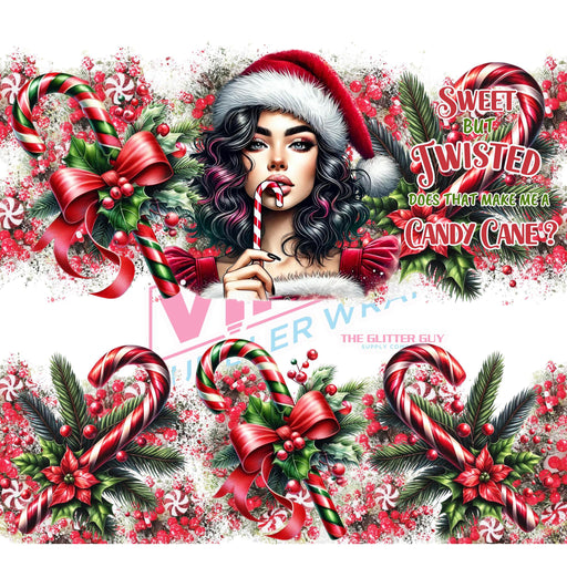 40 oz Tumbler Wrap - UVDTF Ink Transfers - Sweet But Twisted | UVDTF from The Glitter Guy