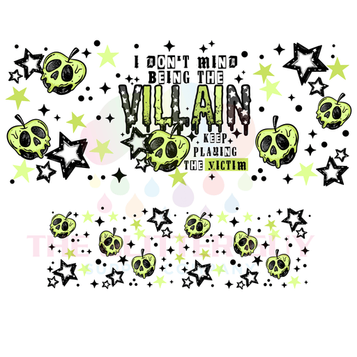 40 oz Tumbler Wrap - UVDTF Ink Transfers - Villain | UVDTF from The Glitter Guy