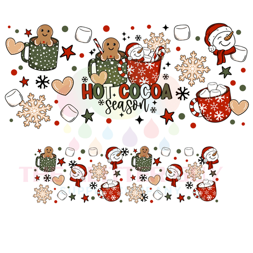 40 oz Tumbler Wrap - UVDTF Ink Transfers - Winter Mugs | UVDTF from The Glitter Guy