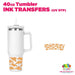 40oz Tumbler Wrap - Ink Transfers - Dino Nugs | UVDTF from The Glitter Guy