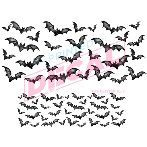 40oz Tumbler Wrap - Ink Transfers (UVDTF) - Bats | UVDTF from The Glitter Guy