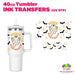 40oz Tumbler Wrap - Ink Transfers (UVDTF) - Hippie Halloween | UVDTF from The Glitter Guy
