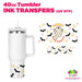 40oz Tumbler Wrap - Ink Transfers (UVDTF) - Hippie Halloween | UVDTF from The Glitter Guy