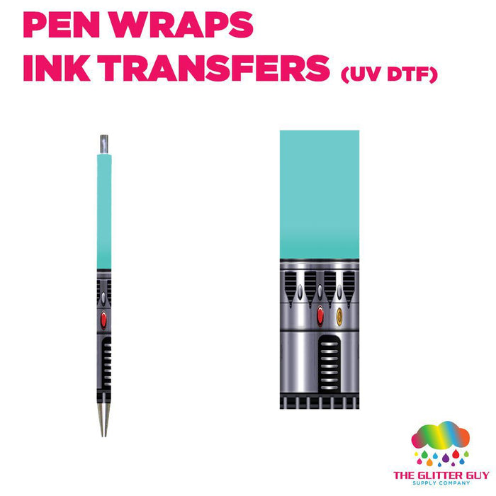 Blue Saber|Pen Wrap -  Ink Transfers (UVDTF)