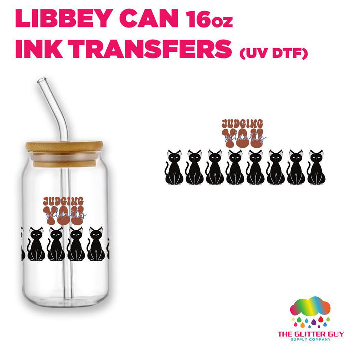 Libbey Can Wrap 16oz -  Ink Transfers | Judging Cats