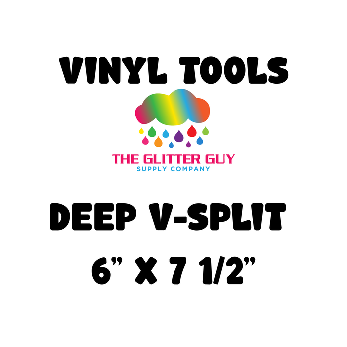 Deep V-Split Vinyl Cutting Template (Choose Size)