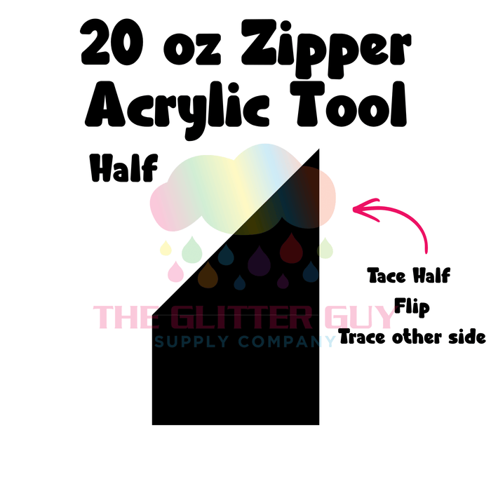 Zipper 20oz - Vinyl Cutting Template Tool