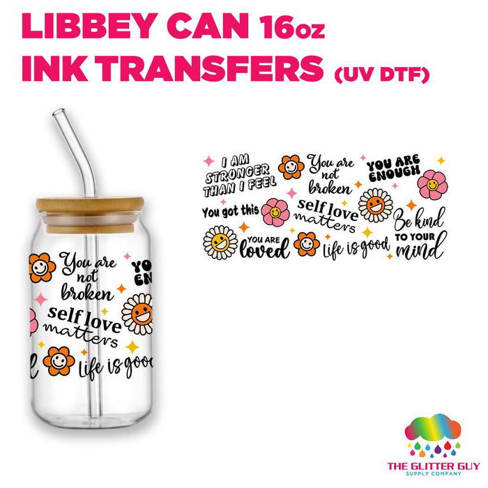 Libbey Can Wrap 16oz -  Ink Transfers | Stay Strong