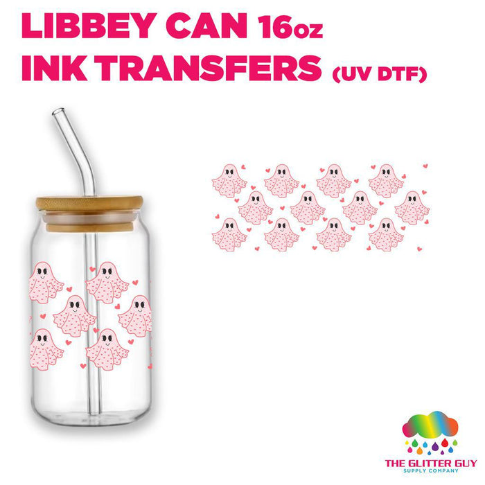 Libbey Can Wrap 16oz -  Ink Transfers | Love Ghosts