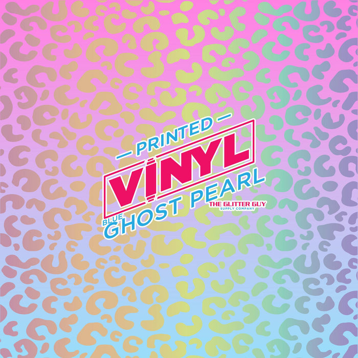 Printed Vinyl - Leopard Pastel Inverted - Ghost Pearl
