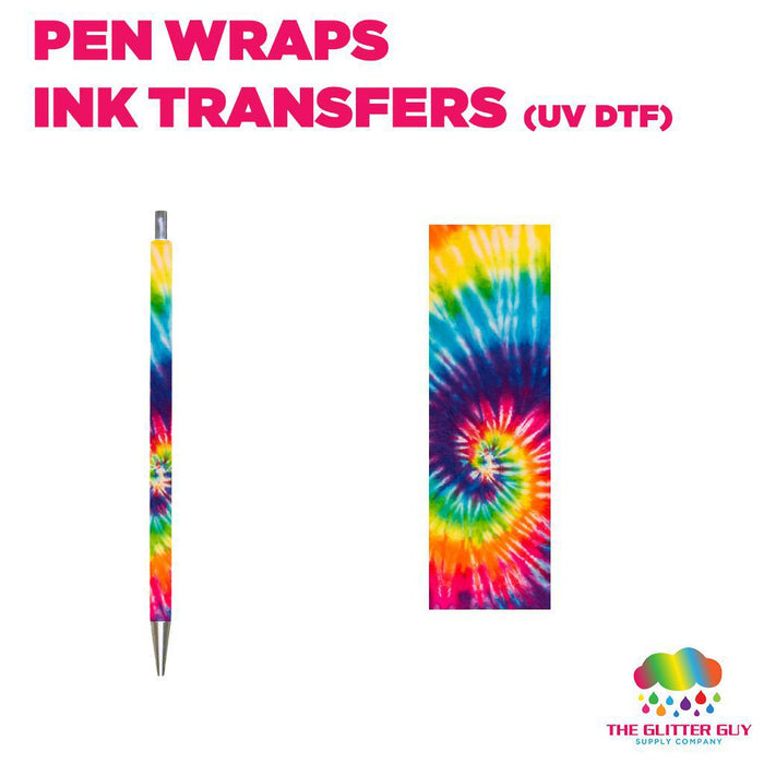 Tie Dye|Pen Wrap -  Ink Transfers (UVDTF)
