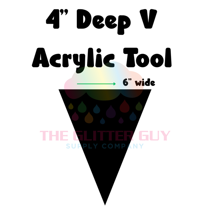 Deep V-Split Vinyl Cutting Template (Choose Size)