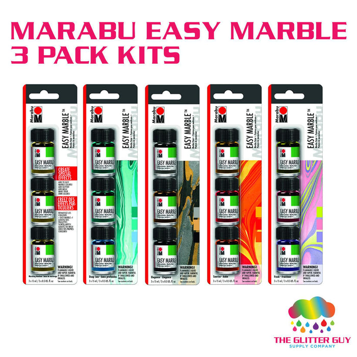 Marabu Easy Marble Trial 3 Pack Kits