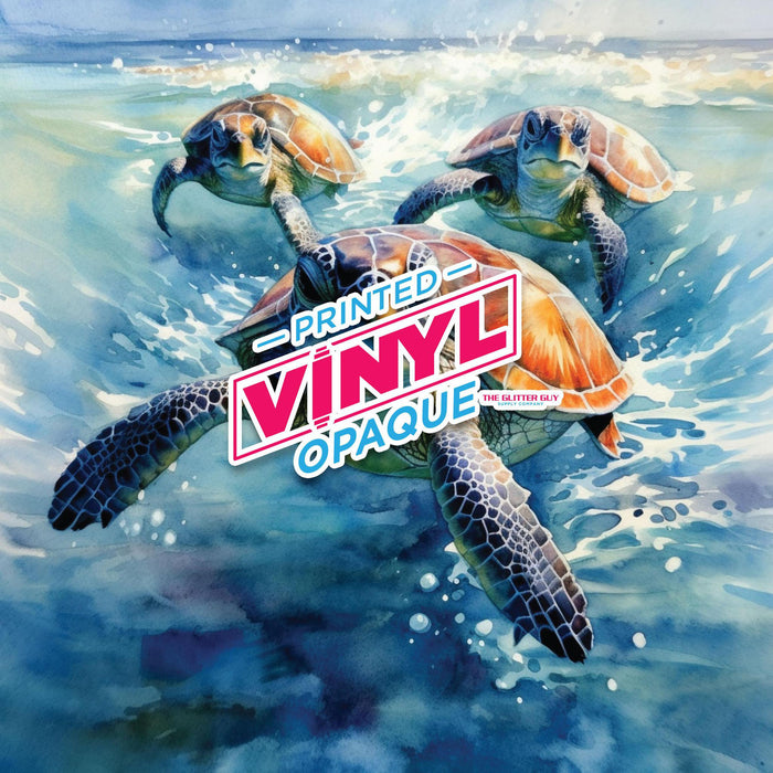 Printed Vinyl - Surfin Turtles