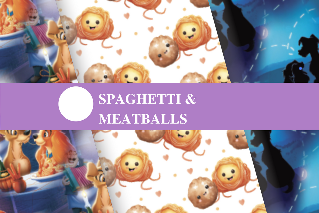 Printed Vinyl - Spaghetti & Meatballs  Tumbler Pack -  With Gemma