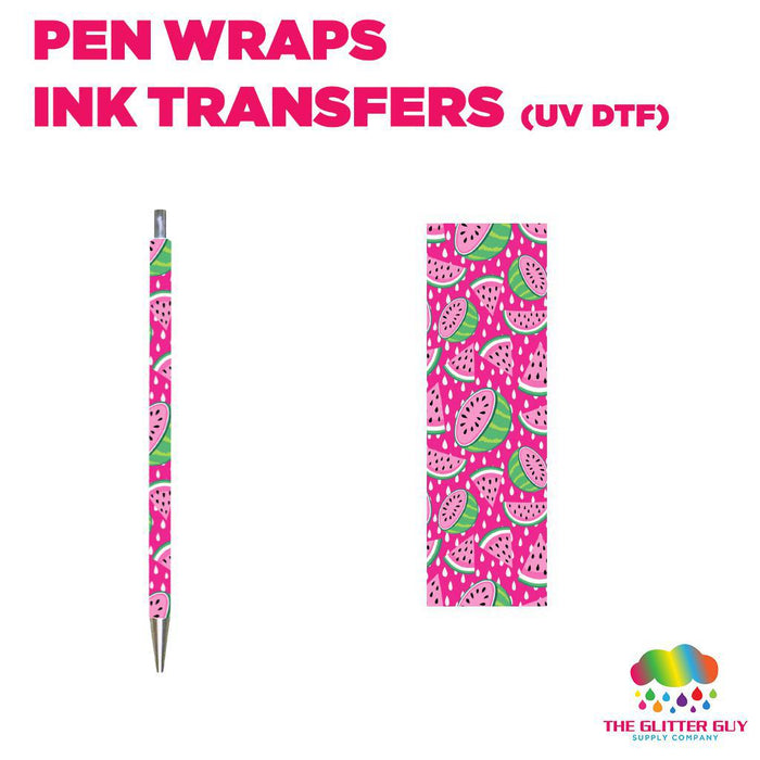 Watermelons - Pink |Pen Wrap -  Ink Transfers (UVDTF)