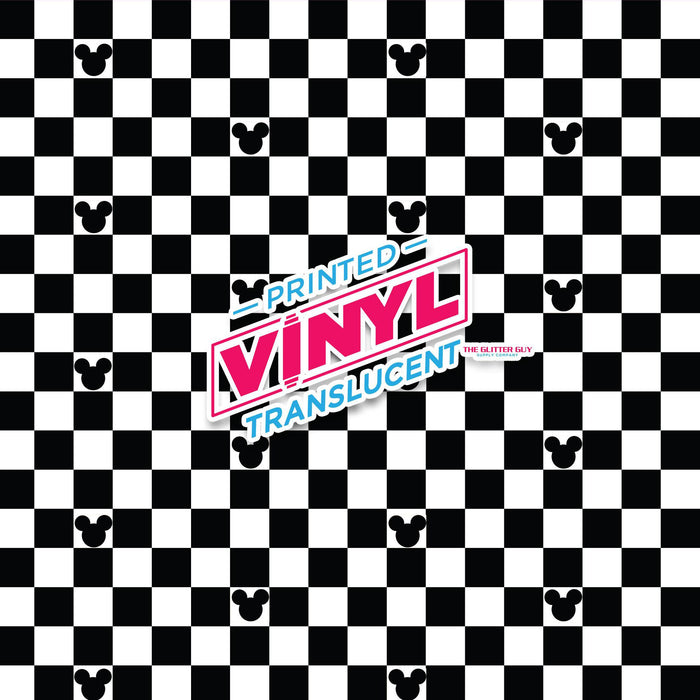Printed Vinyl - Checkered Mouse