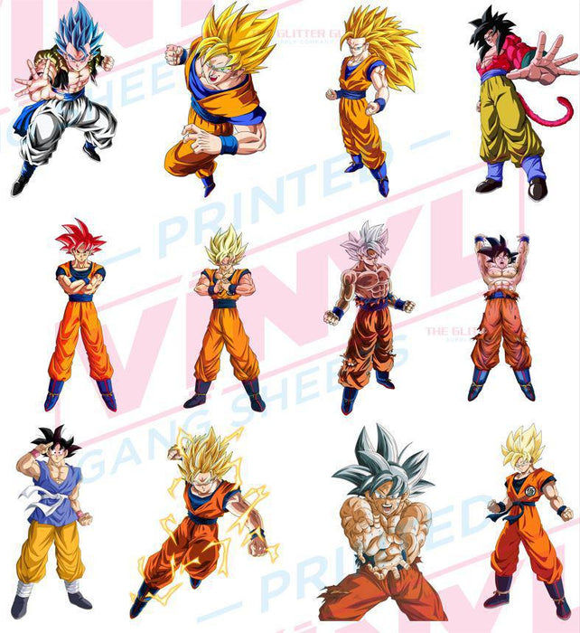 Anime - Son Goku | Premade Gang Sheet