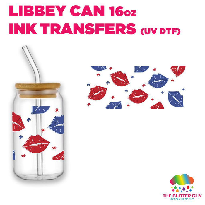 Libbey Can Wrap 16oz -  Ink Transfers | Merica Mouths