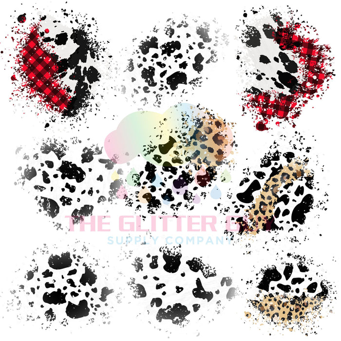 Premade Gang Sheet -  Mixed Bleach Spots