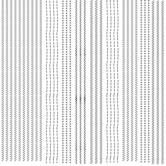 Printed Vinyl - Patchwork Sewing Lines