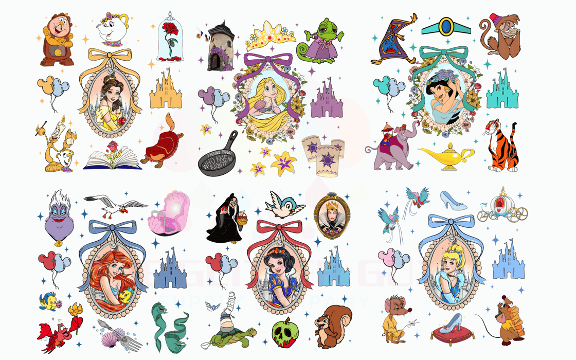 Princess Frames - Premade Gang Sheet