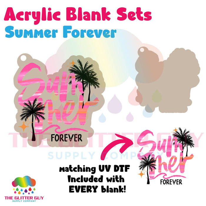 Acrylic Blank & Keychain Kit - Summer Forever