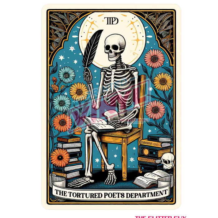 Printed Decal - The Tortured Poet Tarot
