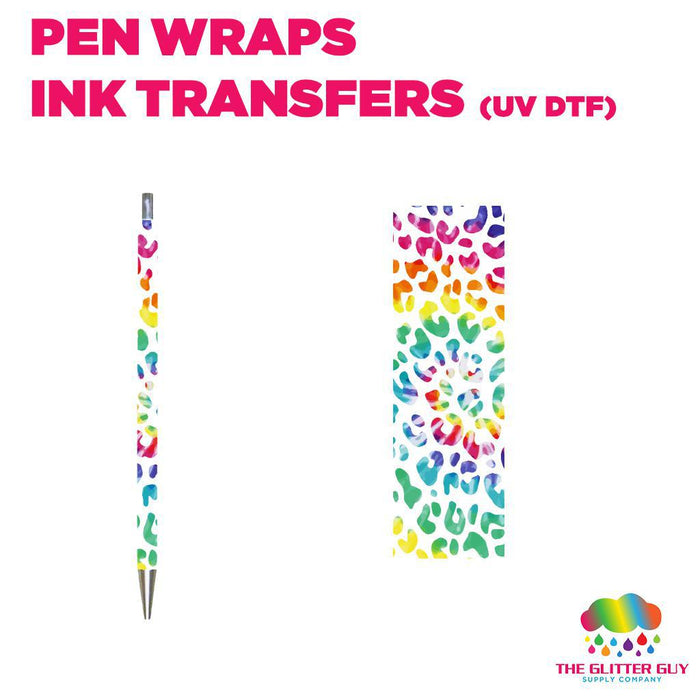 Leopard Tie Dye|Pen Wrap -  Ink Transfers (UVDTF)