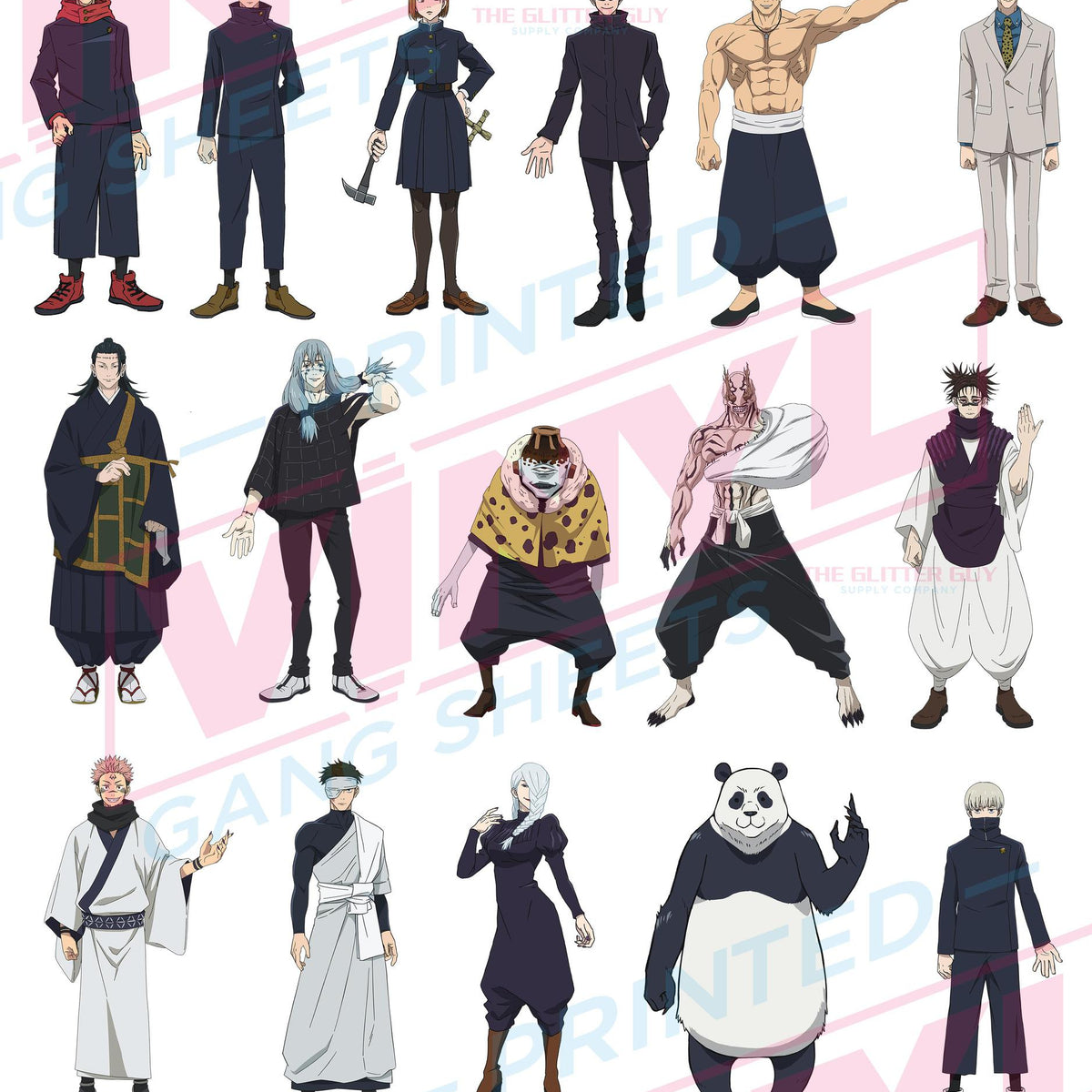 Anime JJK Premade Gang Sheet The Glitter Guy anime-jjk-premade-gang-sheet-the-glitter-guy