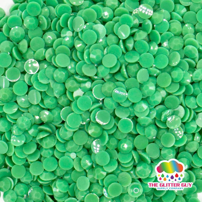 Army Green - Jelly Rhinestone | Rhinestones from The Glitter Guy