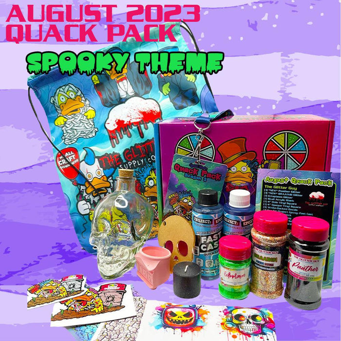 August '23 Quack Pack Box - "Spooky Theme" NON SUBSCRIPTION | Bundle from The Glitter Guy