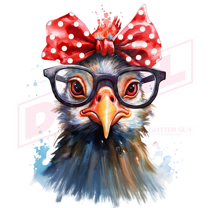 Printed Decal - Cute Chicken