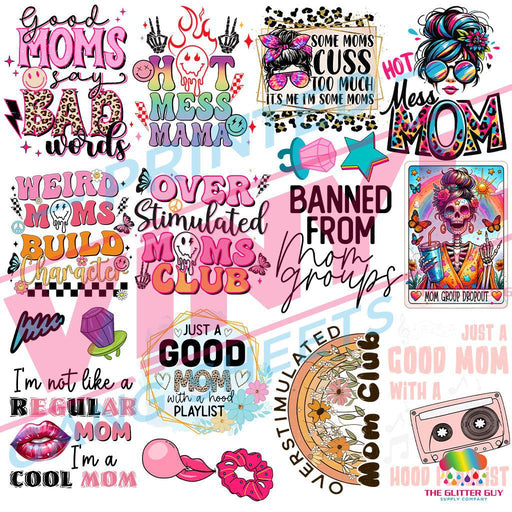 Bad Moms - Premade Gang Sheet | Gang Sheet from The Glitter Guy