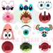 Big Mouth Faces - Vol 1 | Premade Gang Sheet | Gang Sheet from The Glitter Guy