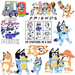 Blue Dog Family - Premade Gang Sheet | Gang Sheet from The Glitter Guy