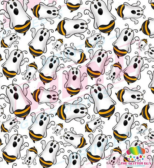 Boo Bees | 10" x 10" Ink Transfer Sheet | UVDTF from The Glitter Guy